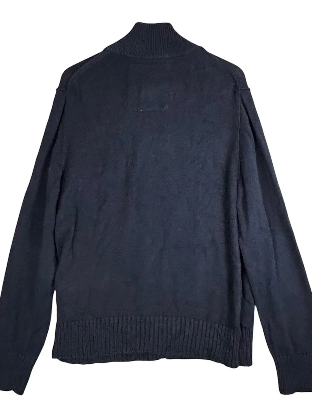 American Eagle Outfitters Sweater Mens Large Blue Mock Neck Henley Classic Fit